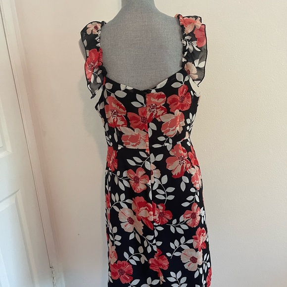 Forever 21 Black and Red Flower Dress - Picture 2 of 8